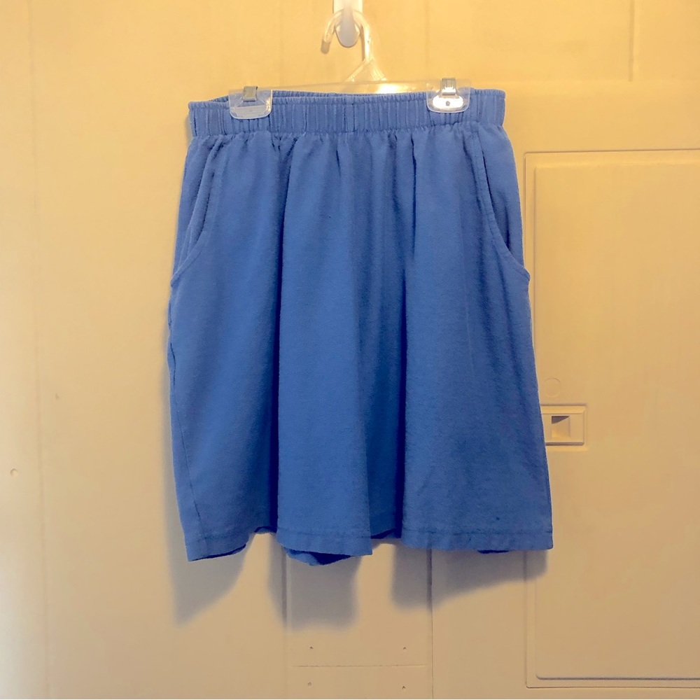 VINTAGE Cottage Essentials 100% cotton elastic waist shorts. Size small.